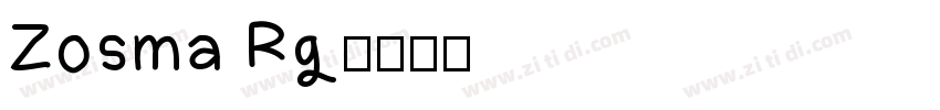 Zosma Rg字体转换